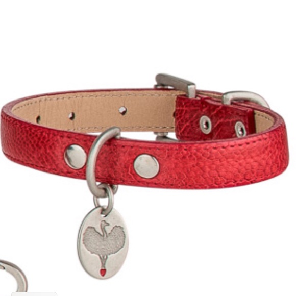 Handmade Ostrich Dog Collar - Picture 7 of 8